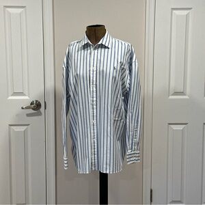 New without tag Women’s Polo by  Ralph Lauren blue & white shirt  Size 18